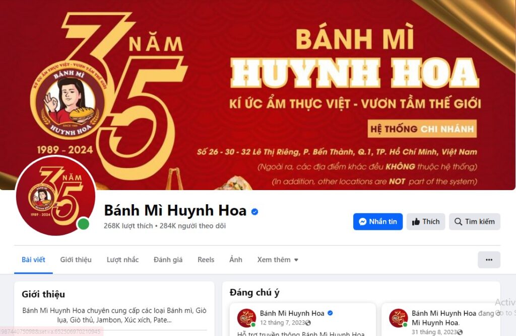 Đặt tên Fanpage theo thương hiệu + từ khóa sản phẩm