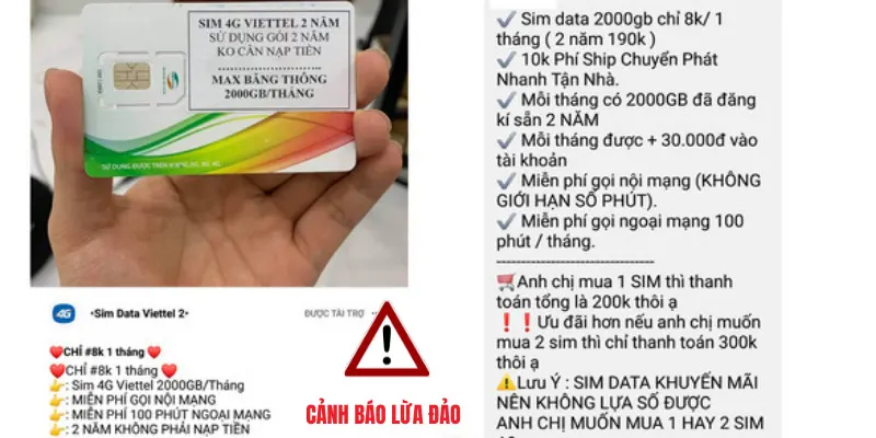 Chiêu trò bán sim giá rẻ