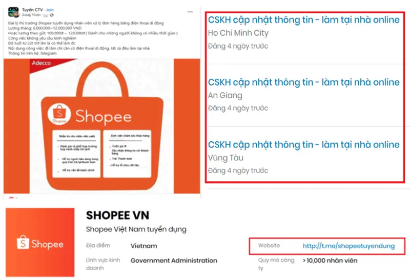 Có rất nhiều hình thức lừa đảo trên sàn Shopee